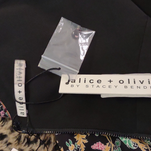 Alice + Olivia Flower Pot Print Dress NWT Sz. 4 - Picture 10 of 11